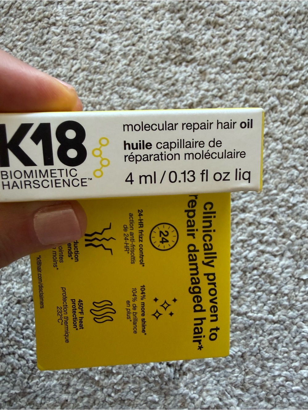 NWT K18 AstroLift and repair hair oil and heat protection samples - Picture 2 of 8